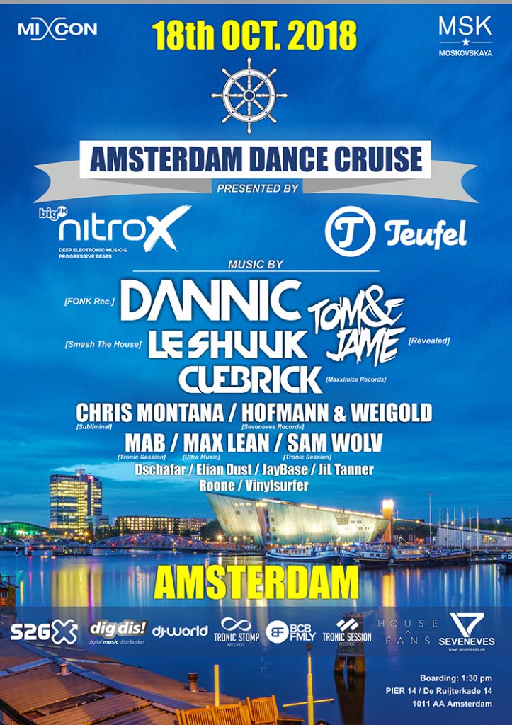 Winactie: 2x2 tickets voor de Amsterdam Dance Cruise @ ADE 2018