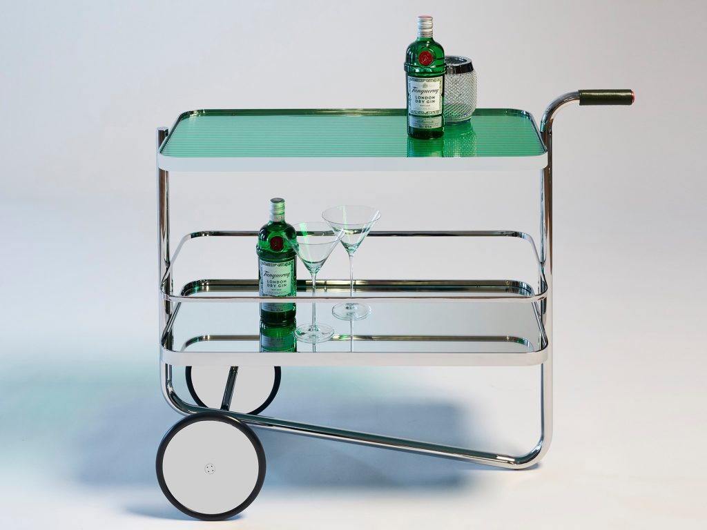 Op je wishlist: de limited bar cart van Thonet in samenwerking met Tanqueray!