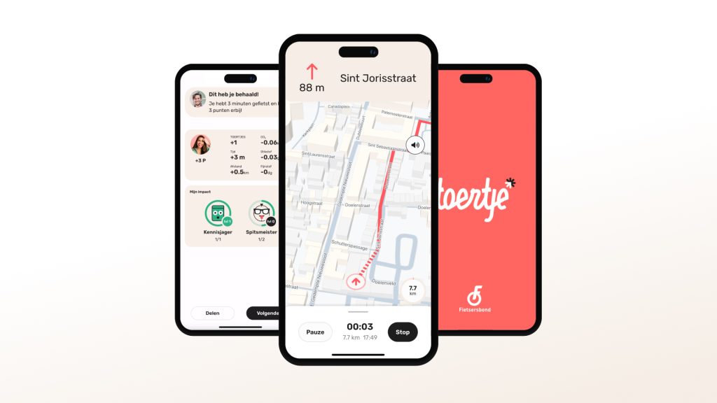 Van ‘Ommetje’ naar ‘Toertje’. Makers Ommetje app lanceren nieuwe fiets app ‘Toertje’