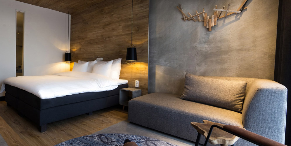 Voorbeeld van een hotelkamer